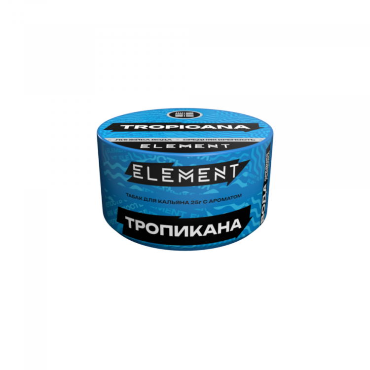 Табак Element Вода - Tropicana (маракуйя персик) 25 гр Банка