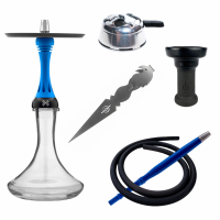 Кальян Alpha Hookah Model X Blue Matte в полной комплектации арт. Online