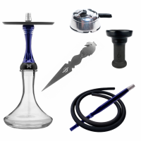 Кальян Alpha Hookah Model X Dark Blue в полной комплектации арт. Online