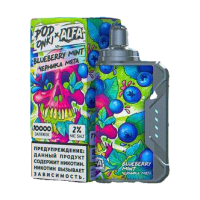 Одноразовая электронная сигарета Podonki X Alfa Vape (10000) - Blueberry mint